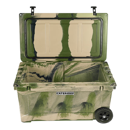 Thùng giữ lạnh ngoài trời CaterGator CG65CAMOW Camouflage 61,5 lít di động đúc quay / thùng đá