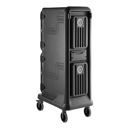 Xe giữ nhiệt vận chuyển khay thực phẩm cao 2 khoang thụ động Cambro Pro Cart Ultra PCU1000PP615 màu xám than