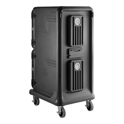 Xe giữ nhiệt vận chuyển khay thực phẩm cao 2 khoang thụ động Cambro Pro Cart Ultra PCU2000PP615 màu xám than
