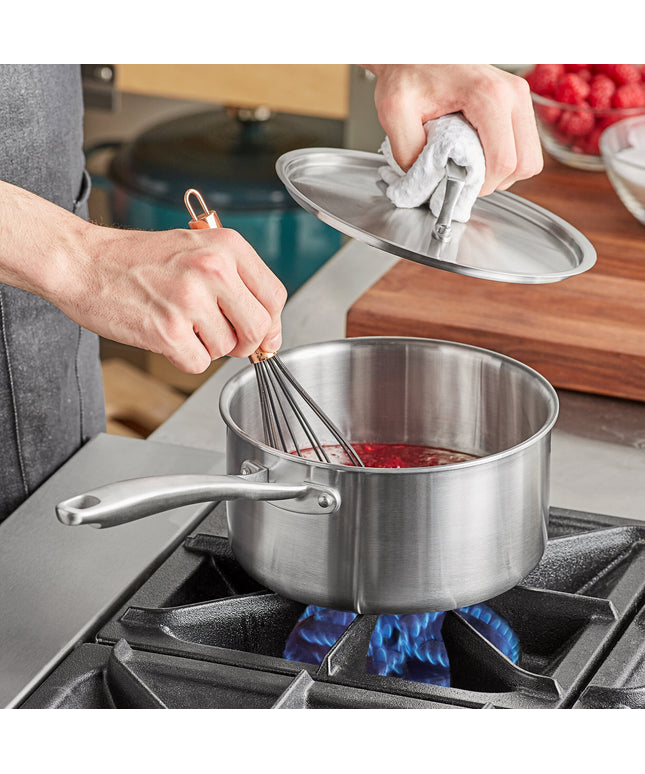 Nồi nấu sốt inox ba lớp Vigor SS3 Series 3,3 lít kèm nắp