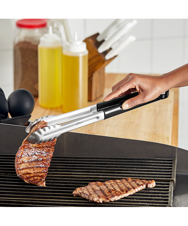 Kẹp gắp thép không gỉ đầu sò Choice 41 cm tay cầm bọc màu đen
