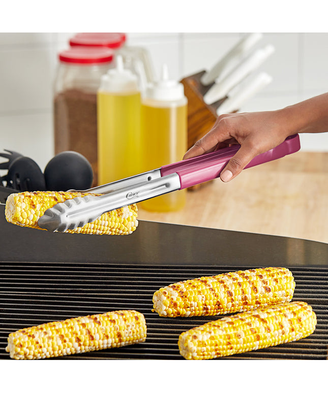 Kẹp gắp inox răng cưa cán bọc tím không gây dị ứng Choice 41 cm
