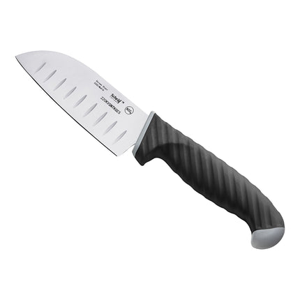Dao Santoku lưỡi rãnh Granton Schraf 13 cm với cán TPRgrip