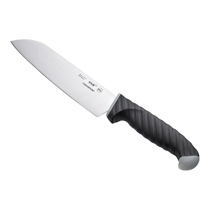 Dao Santoku lưỡi trơn tay cầm TPRGrip Schraf 18 cm