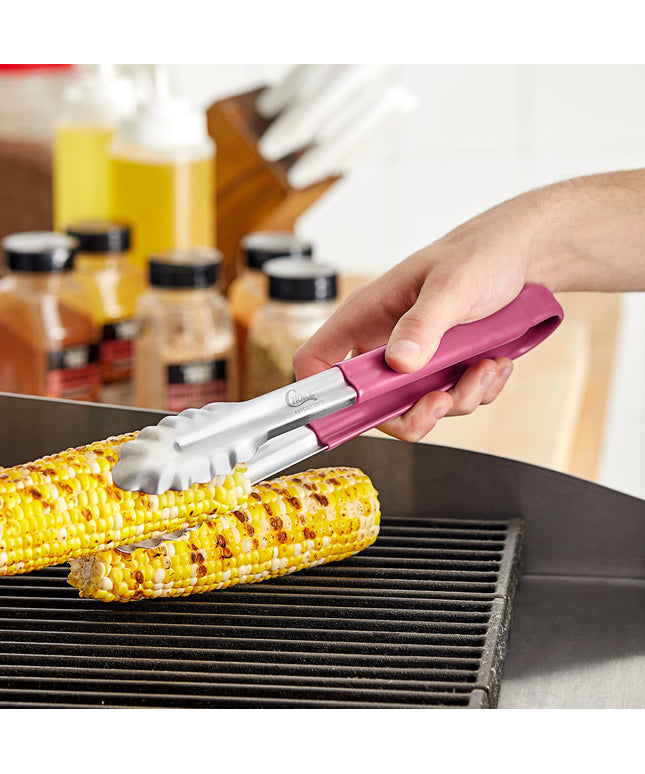 Kẹp gắp răng sò inox Choice tay cầm phủ tím không dị ứng 30 cm