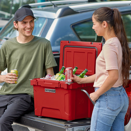 Thùng đá ngoài trời rotomold CaterGator CG20RED 19 lít màu đỏ