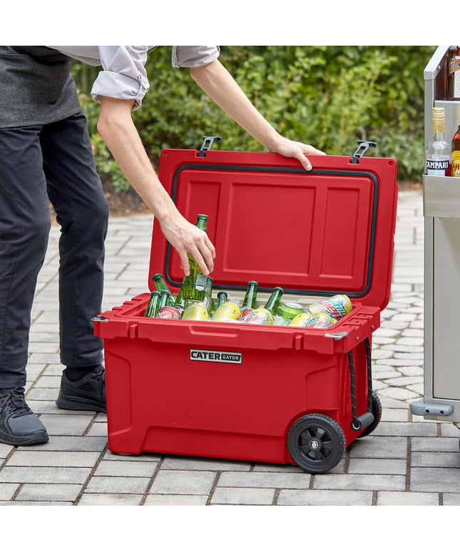 Thùng đá giữ lạnh ngoài trời di động CaterGator CG45REDW 43 lít màu đỏ
