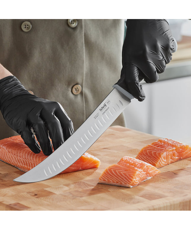 Dao cimeter lưỡi granton Schraf 25,4 cm cán TPRgrip