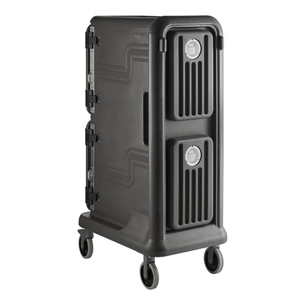 Xe giữ nhiệt vận chuyển khay thực phẩm cao 2 khoang thụ động Cambro Pro Cart Ultra PCU800PP615 màu xám than