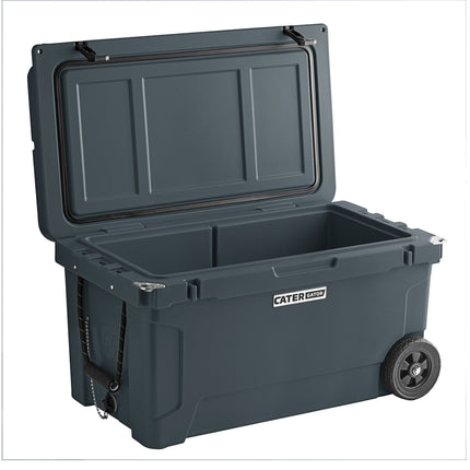 Thùng giữ lạnh ngoài trời di động CaterGator CG65CHRW quay ép 62 lít màu than