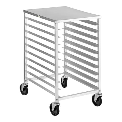 Xe kệ để khay nướng nửa chiều cao tải đầu 10 khay Regency có mặt thao tác - Đã lắp ráp