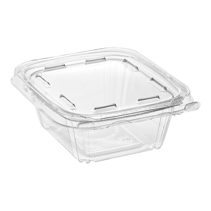 Hộp đựng thực phẩm chữ nhật Inline Plastics Safe-T-Fresh 355 ml chống giả mạo nắp liền - Thùng 240 cái