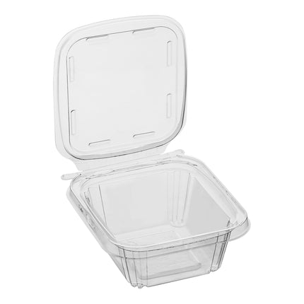 Hộp đựng thực phẩm chữ nhật Inline Plastics Safe-T-Fresh 355 ml chống giả mạo nắp liền - Thùng 240 cái