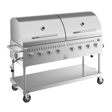 Bếp nướng ngoài trời Backyard Pro LPG60RD 152,4 cm thép không gỉ gas propane With nắp vòm trượt
