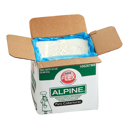 Shortening làm kem phủ bánh Stratas Alpine Soy Flex 22,7 kg