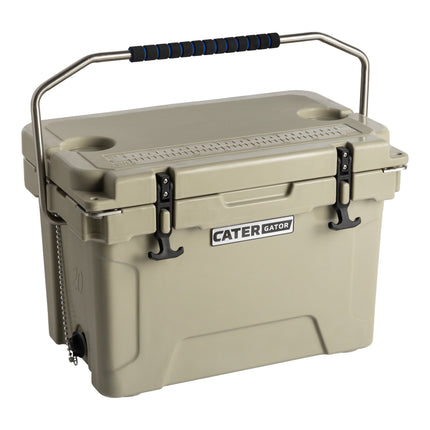 Thùng đá giữ lạnh ngoài trời rotomold màu nâu vàng CaterGator CG20TAN 19 lít
