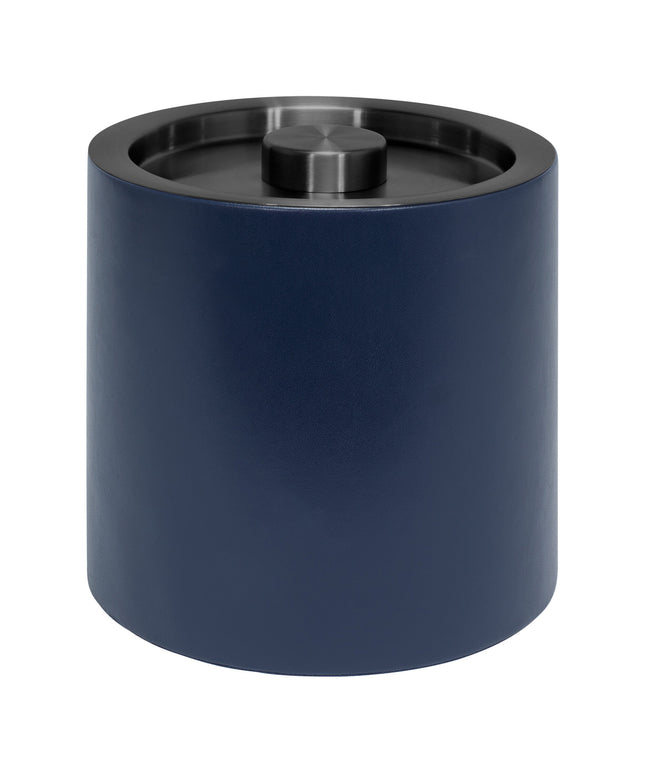 Xô đựng đá da giả xanh navy room360 London 3,3 lít, nắp đen mờ - Thùng 4 cái