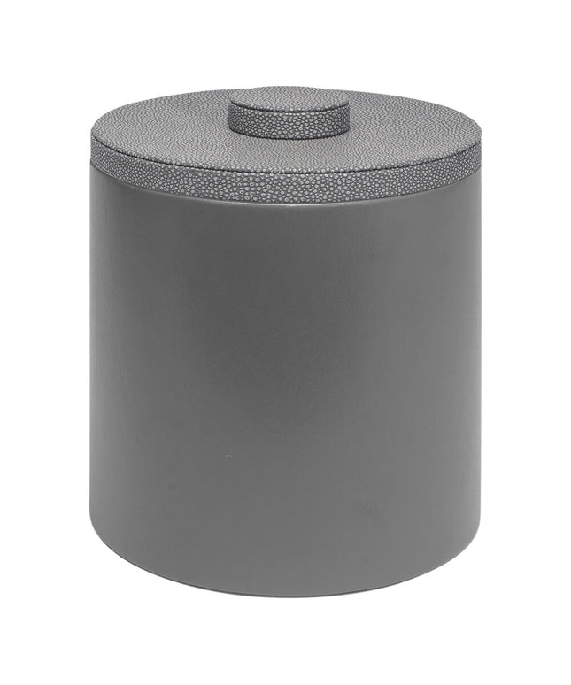 Xô đựng đá da giả xám khói room360 London 3,3 lít, nắp da giả shagreen khói - Thùng 4 cái