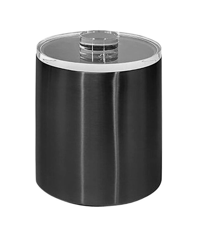 Xô đá thép không gỉ đen mờ room360 Tokyo 1,9 lít nắp acrylic - Thùng 4 cái