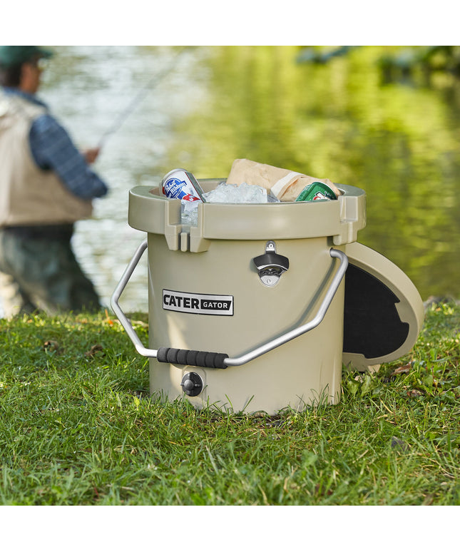 Thùng giữ lạnh ngoài trời tròn CaterGator CCG20TAN màu nâu 19 lít