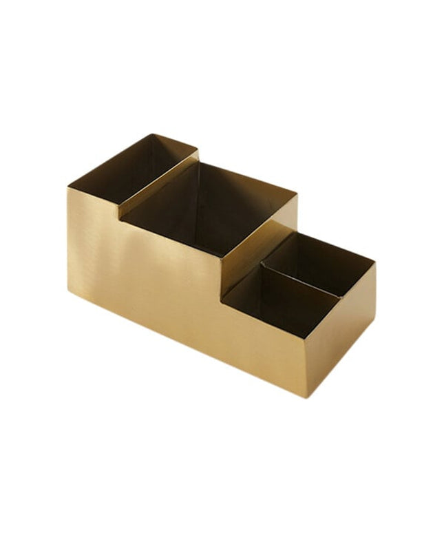 Khay đựng dụng cụ bar/cà phê thép không gỉ vàng mờ American Metalcraft BARG5 20,3 x 10,2 cm