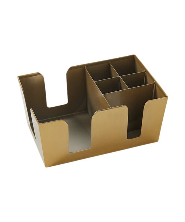 Giá đựng dụng cụ quầy bar thép không gỉ American Metalcraft 23 x 15 x 10 cm màu vàng mờ BARG7