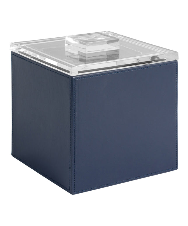 Xô đựng đá vuông da giả room360 London xanh navy 3,3 lít kèm nắp acrylic - Thùng 4 cái