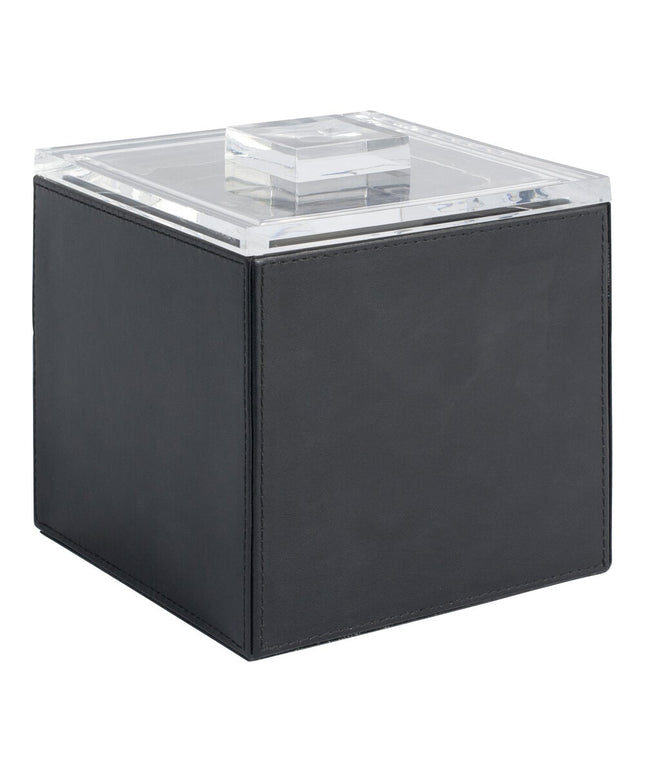 Xô đựng đá vuông da giả đen room360 London 3,3 lít, nắp acrylic - Thùng 4 cái