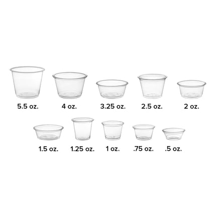 Cốc đựng nước chấm nhựa trong Choice 59 ml - Thùng 2.500 cái