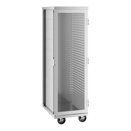 Xe giá khay kín 40 khay Regency nạp đầu cửa acrylic trong - Hàn liền