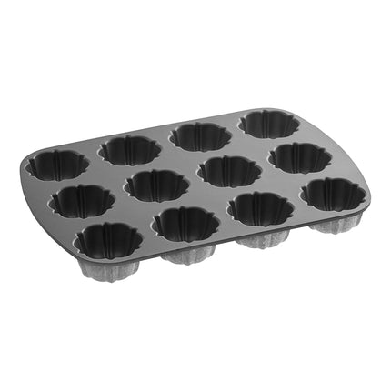 Khuôn bánh mini 12 ngăn nhôm đúc chống dính Nordic Ware Original Bundtlette 24 x 34 x 3,3 cm 52802