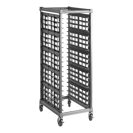 Xe giá đựng khay nướng 20 khay Cambro UPR1826F20 Camshelving nạp đầu, bánh xe kim loại - Chưa lắp ráp