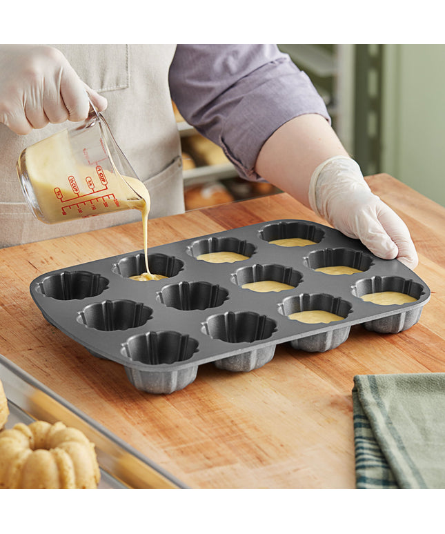 Khuôn bánh mini 12 ngăn nhôm đúc chống dính Nordic Ware Original Bundtlette 24 x 34 x 3,3 cm 52802