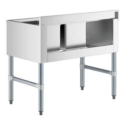 Bồn rửa quầy bar inox Regency 91 x 53 cm hai khoang kèm bàn ráo trái 30 cm