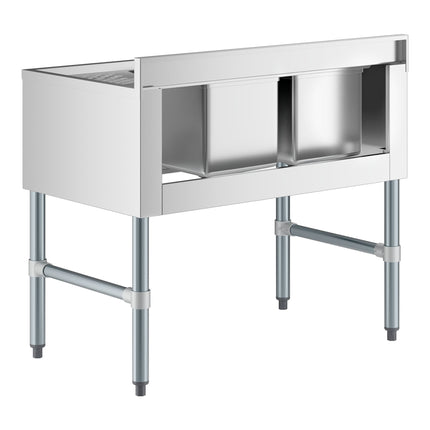 Bồn rửa dưới quầy 2 ngăn Regency 91 x 53 cm, mặt để ráo phải 30 cm