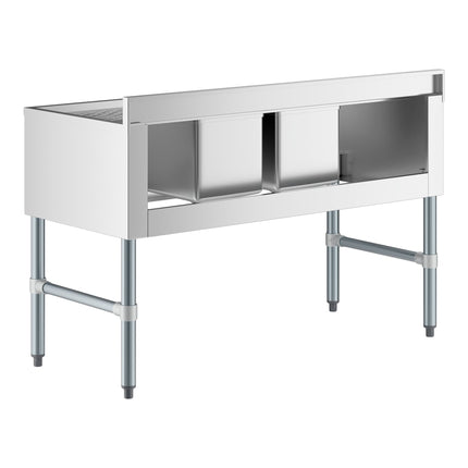Bồn rửa dưới bar 2 ngăn Regency 122 x 53 cm kèm 2 bàn thoát nước 33 cm