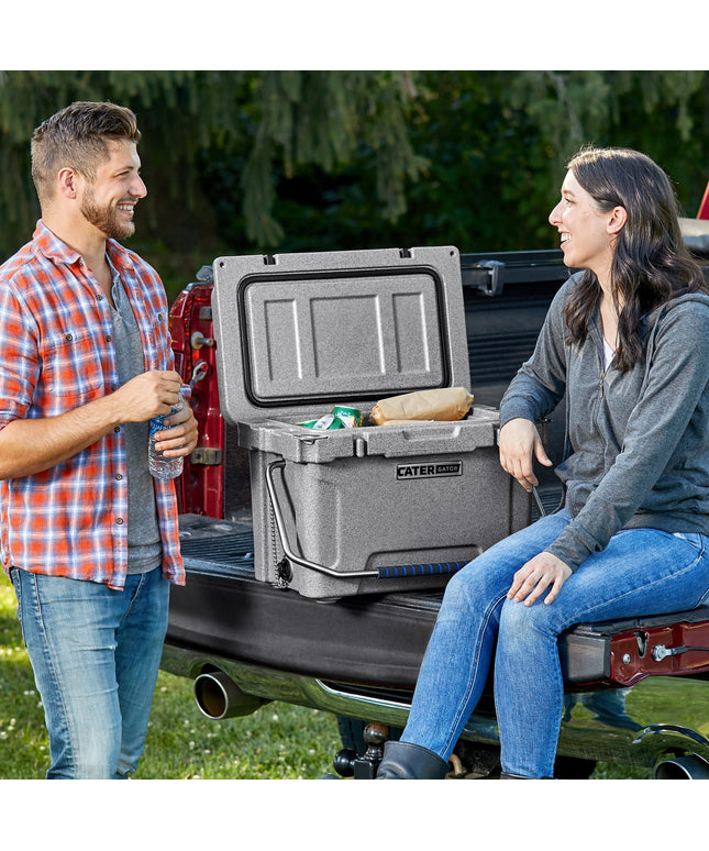 Thùng đá/thùng lạnh ngoài trời đúc quay màu xám CaterGator CG20SPG 18,9 lít