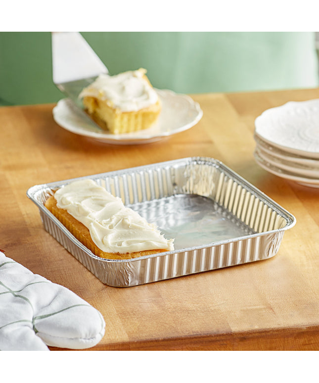 Khuôn bánh vuông bằng giấy nhôm Baker's Lane 20 cm - Thùng 500 cái