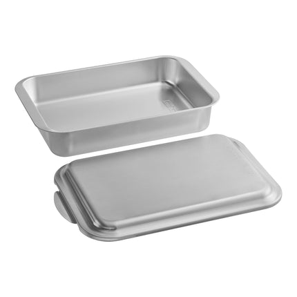 Khuôn bánh chữ nhật nhôm 20 gauge Nordic Ware Naturals 33 x 23 x 6 cm kèm nắp 46320