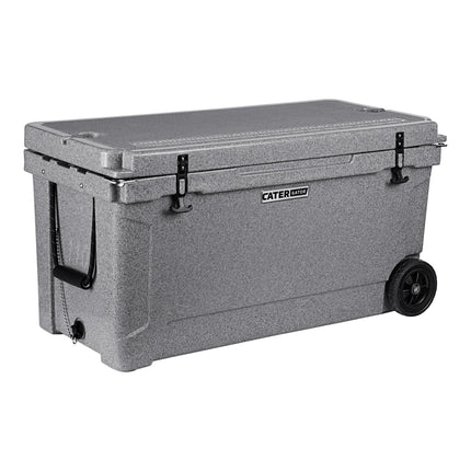 Thùng đá giữ lạnh ngoài trời rotomold di động màu xám CaterGator CG100SPGW 104 lít