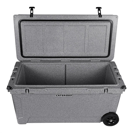 Thùng đá giữ lạnh ngoài trời rotomold di động màu xám CaterGator CG100SPGW 104 lít