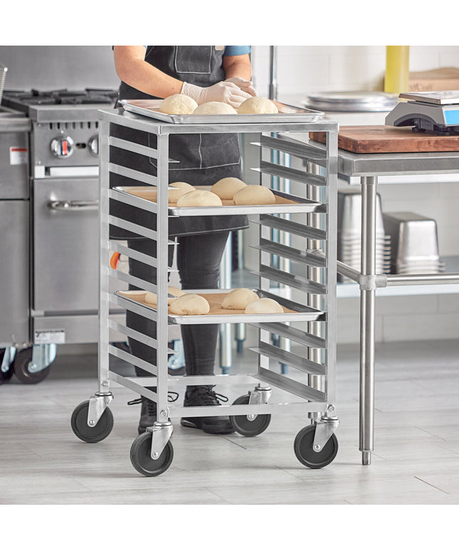 Xe kệ để khay nướng nửa chiều cao tải đầu 10 khay Regency có mặt thao tác - Đã lắp ráp