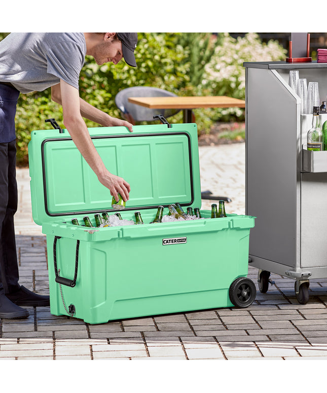Thùng đá di động đúc quay CaterGator CG100SFW màu xanh ngọc 104 lít
