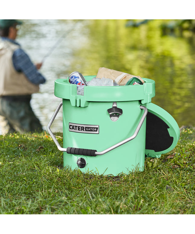 Thùng đá giữ lạnh ngoài trời tròn CaterGator CCG20SF 19 lít, xanh biển