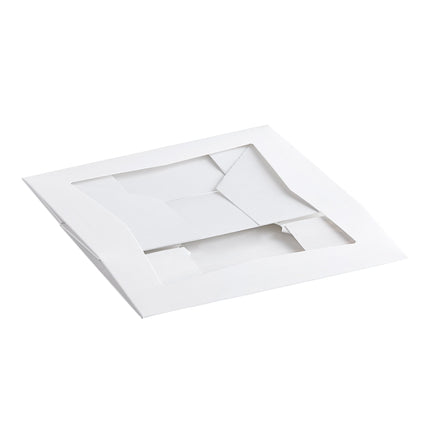 Hộp bánh gato có cửa sổ bật tự động trắng tùy chỉnh Baker's Lane 23 x 18 x 9 cm - Thùng 200 cái