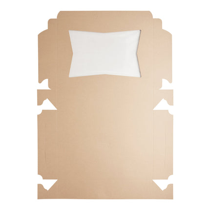 Hộp bánh cửa sổ giấy kraft Baker's Lane 48 x 36 x 10 cm cỡ nửa khay - Gói 10 cái