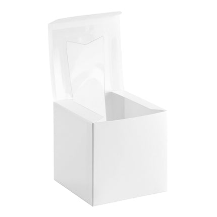 Hộp cupcake có cửa sổ màu trắng Baker's Lane 11 x 11 x 11 cm - Vỉ 10 cái