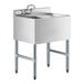 Bồn rửa dưới quầy bar 1 chậu Regency 61 x 48 cm với vòi và máng ráo nước bên phải