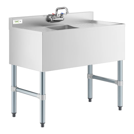 Bồn rửa dưới quầy bar một ngăn Regency 91 x 48 cm kèm vòi và hai mặt ráo