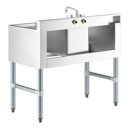 Bồn rửa dưới quầy bar một ngăn Regency 91 x 48 cm kèm vòi và hai mặt ráo